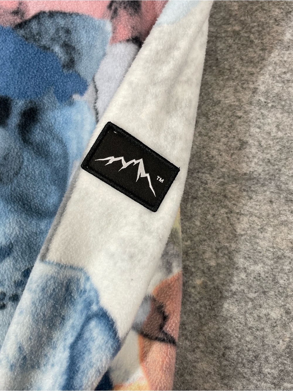 DOPE Printed Fleece Hooded Top Abstract Print Medium Cozy Streetwear Outdoor - Picture 11 of 15
